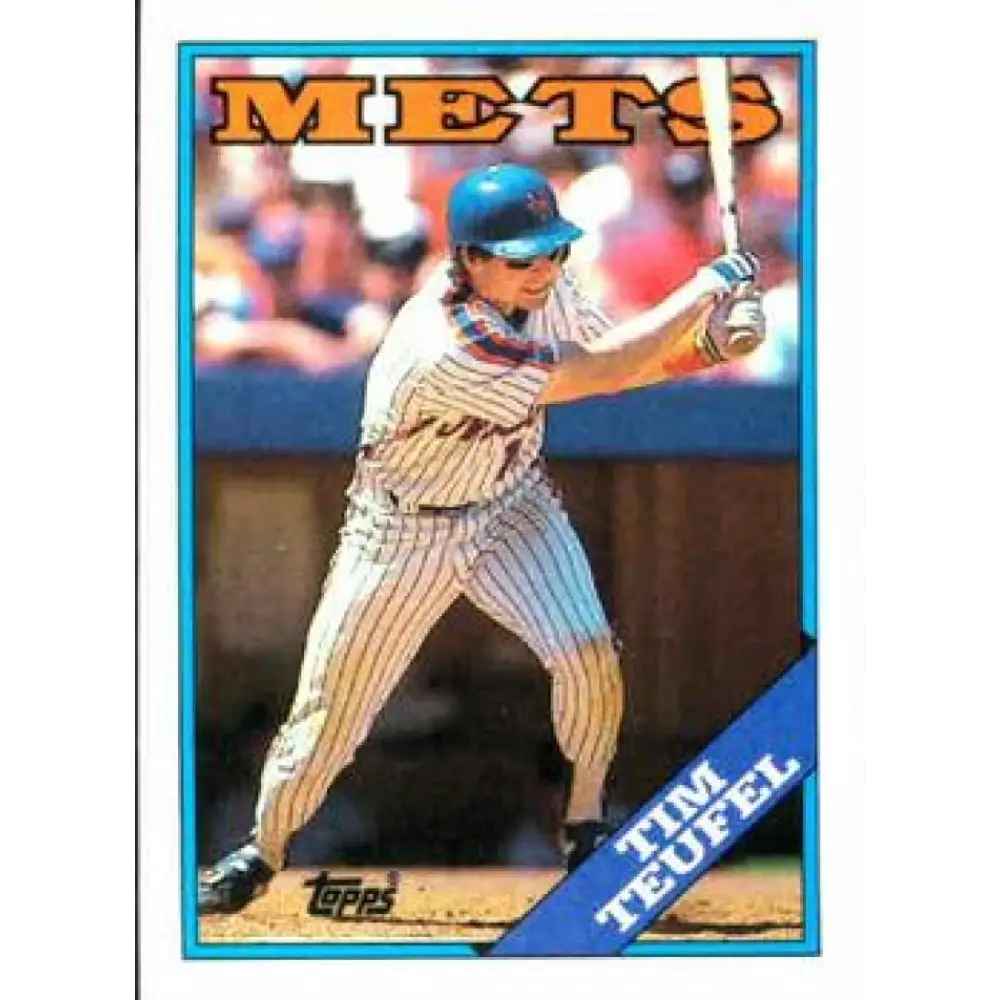 1988 Topps #508 Tim Teufel NM-MT New York Mets Baseball Card  Image 1