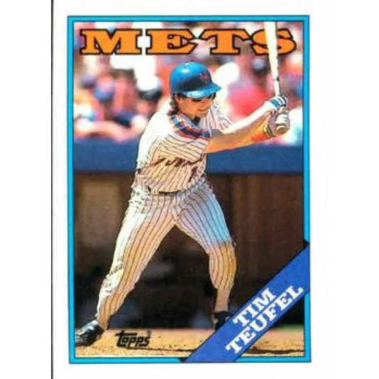 1988 Topps #508 Tim Teufel NM-MT New York Mets Baseball Card  Image 1