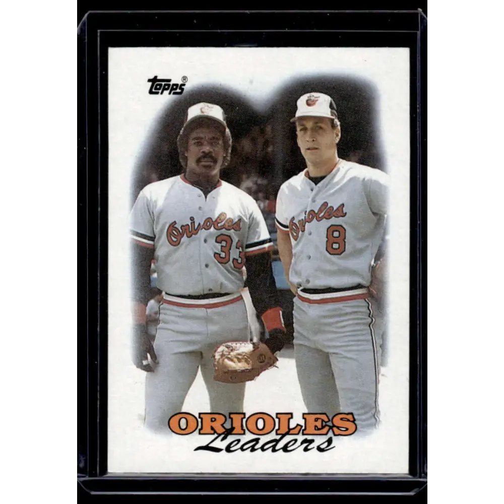 1988 Topps #51 Orioles Leaders TL Baltimore Orioles NM-MT Baseball Card Image 1