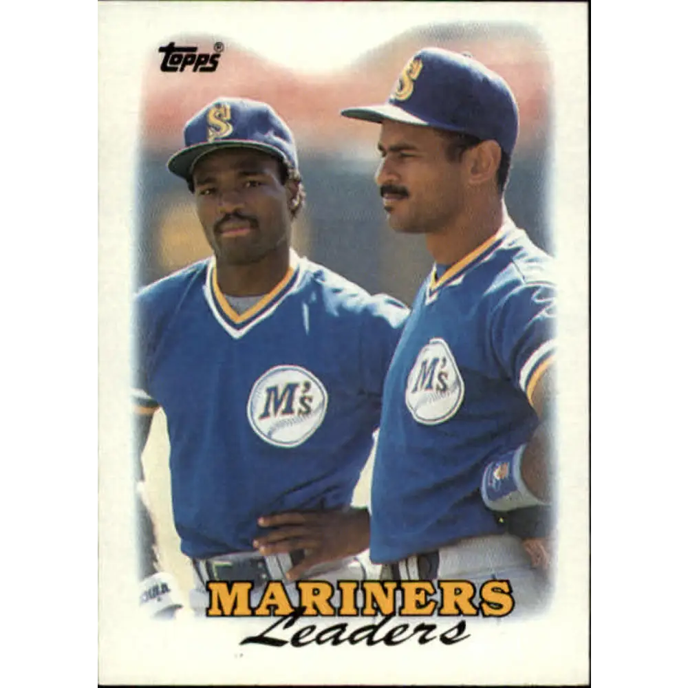 1988 Topps #519 Mariners Team Leaders NM-MT Seattle Mariners Baseball Card  Image 1