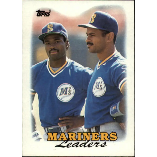 1988 Topps #519 Mariners Team Leaders NM-MT Seattle Mariners Baseball Card  Image 1