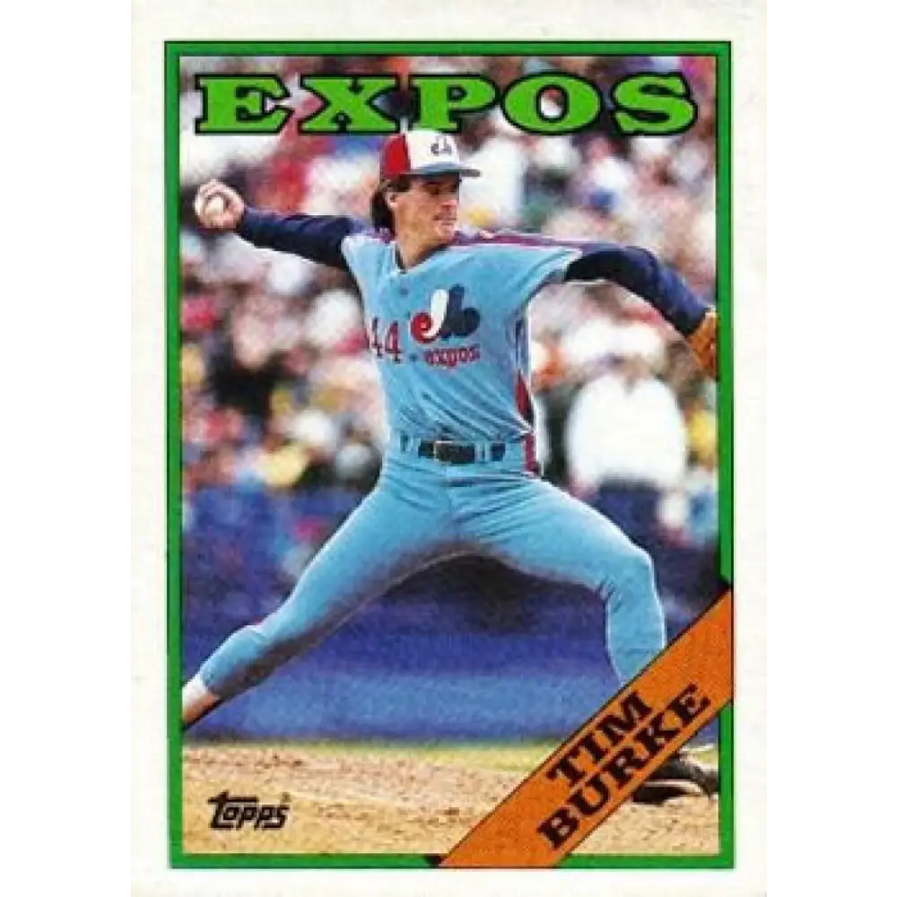 1988 Topps #529 Tim Burke NM-MT Montreal Expos Baseball Card  Image 1