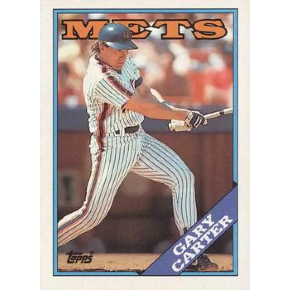 1988 Topps #530 Gary Carter NM-MT New York Mets Baseball Card  Image 1