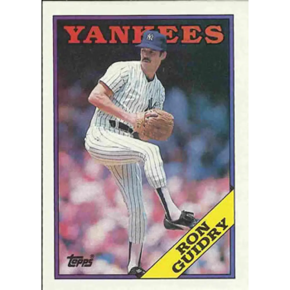 1988 Topps #535 Ron Guidry NM-MT New York Yankees Baseball Card  Image 1