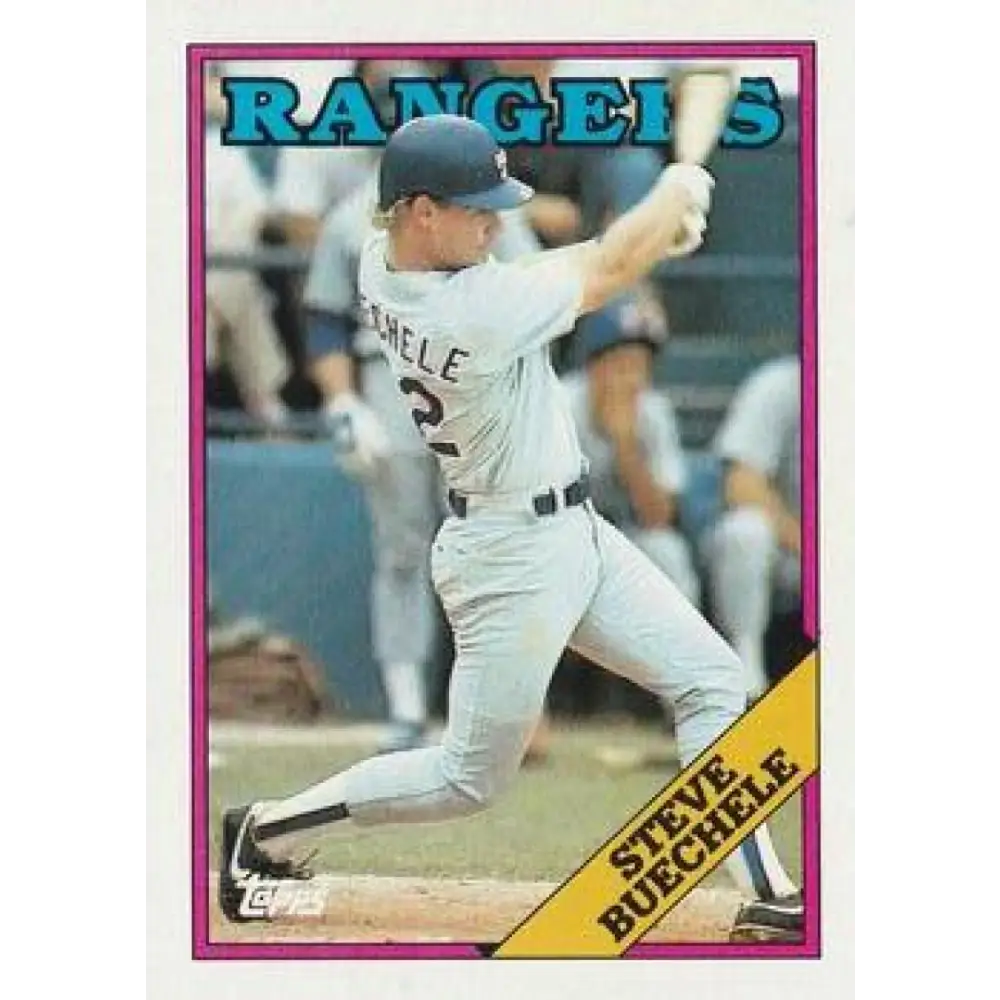 1988 Topps #537 Steve Buechele NM-MT Texas Rangers Baseball Card  Image 1