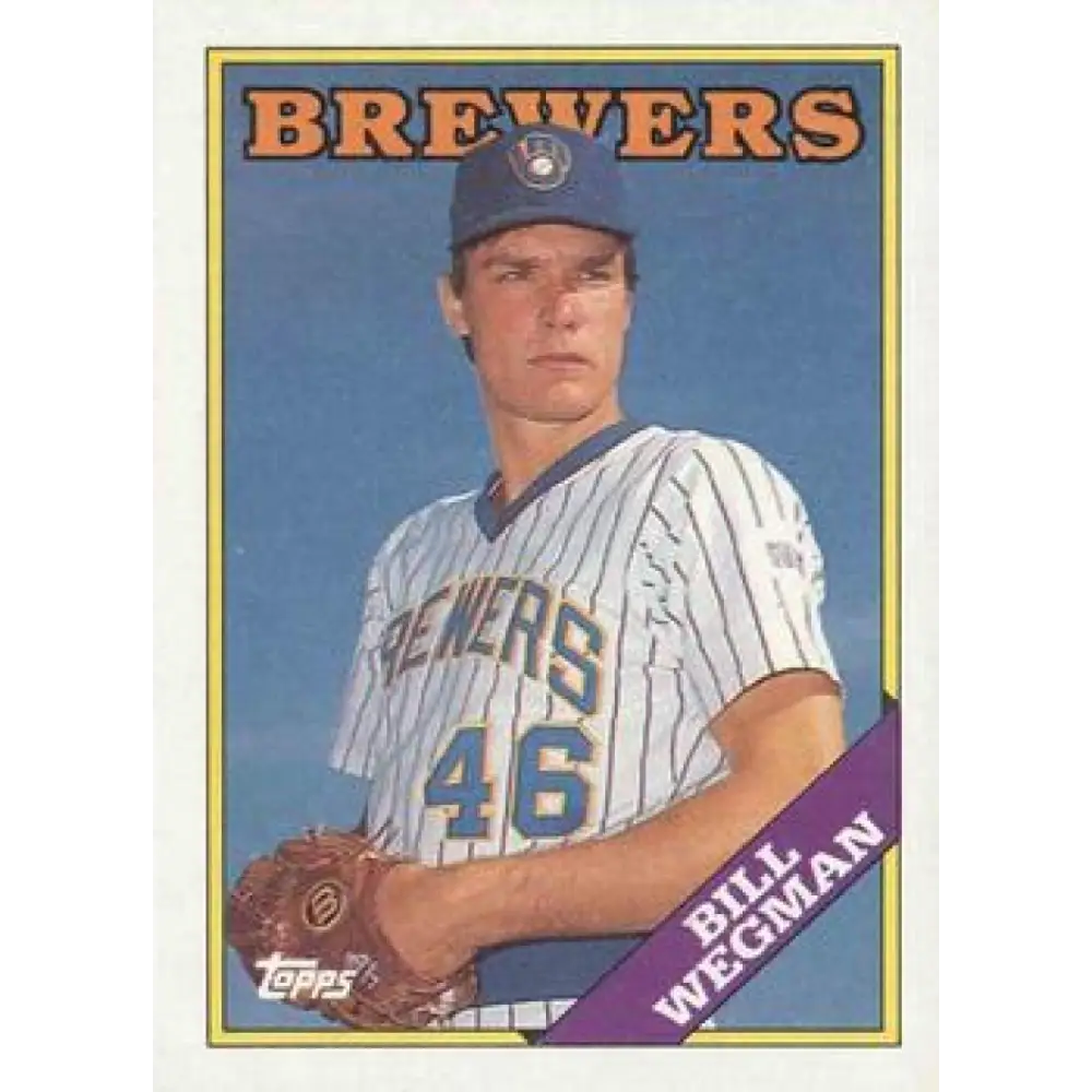 1988 Topps #538 Bill Wegman NM-MT Milwaukee Brewers Baseball Card  Image 1