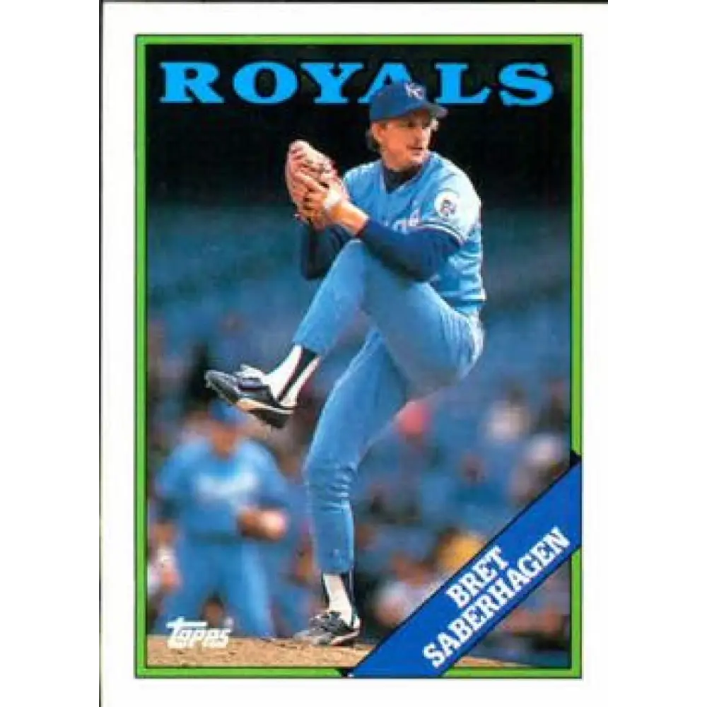 1988 Topps #540 Bret Saberhagen NM-MT Kansas City Royals Baseball Card  Image 1