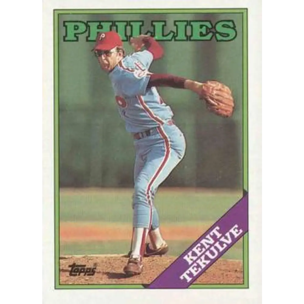 1988 Topps #543 Kent Tekulve NM-MT Philadelphia Phillies Baseball Card  Image 1