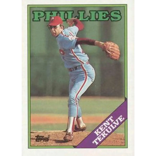 1988 Topps #543 Kent Tekulve NM-MT Philadelphia Phillies Baseball Card  Image 1