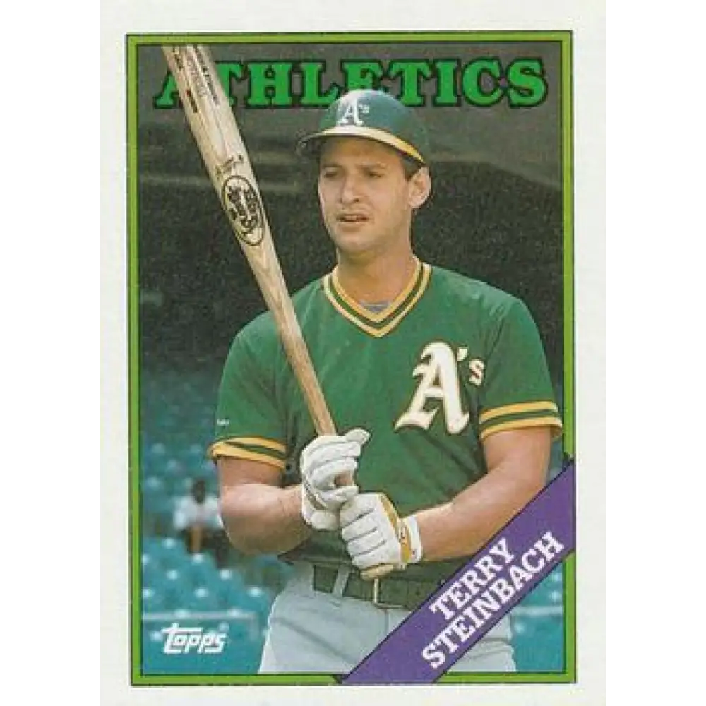 1988 Topps #551 Terry Steinbach NM-MT Oakland Athletics Baseball Card  Image 1