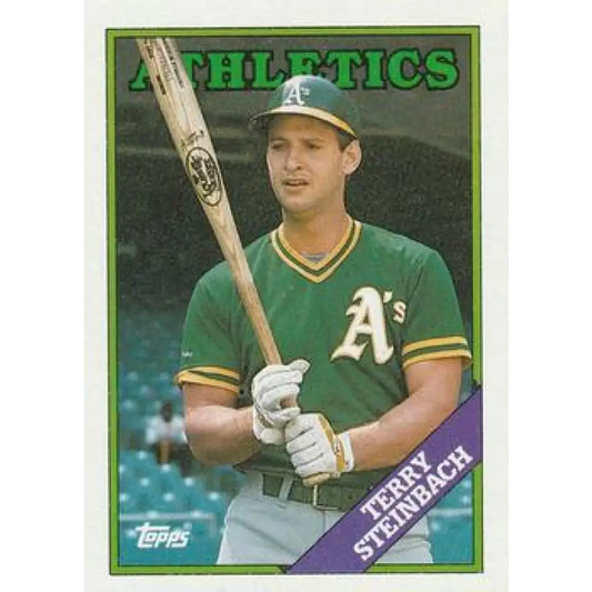 1988 Topps #551 Terry Steinbach NM-MT Oakland Athletics Baseball Card  Image 1