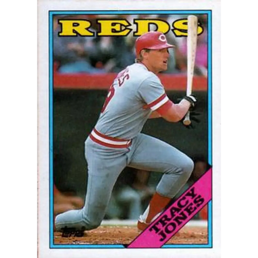1988 Topps #553 Tracy Jones NM-MT Cincinnati Reds Baseball Card  Image 1