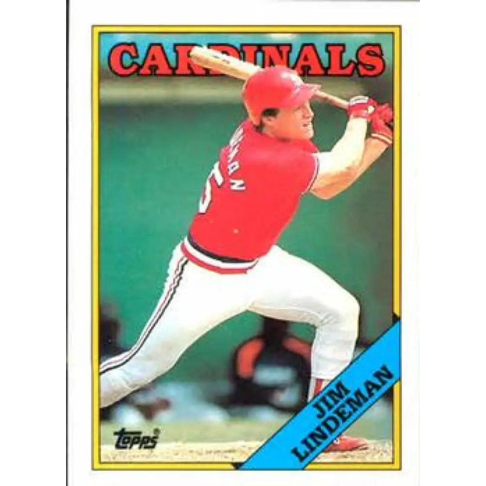 1988 Topps #562 Jim Lindeman NM-MT St. Louis Cardinals Baseball Card  Image 1