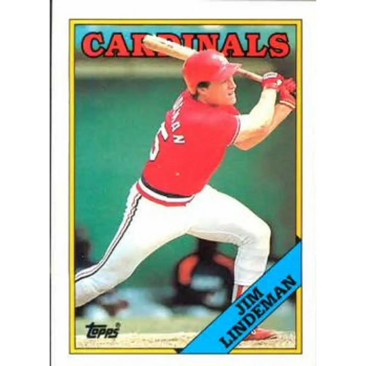 1988 Topps #562 Jim Lindeman NM-MT St. Louis Cardinals Baseball Card  Image 1