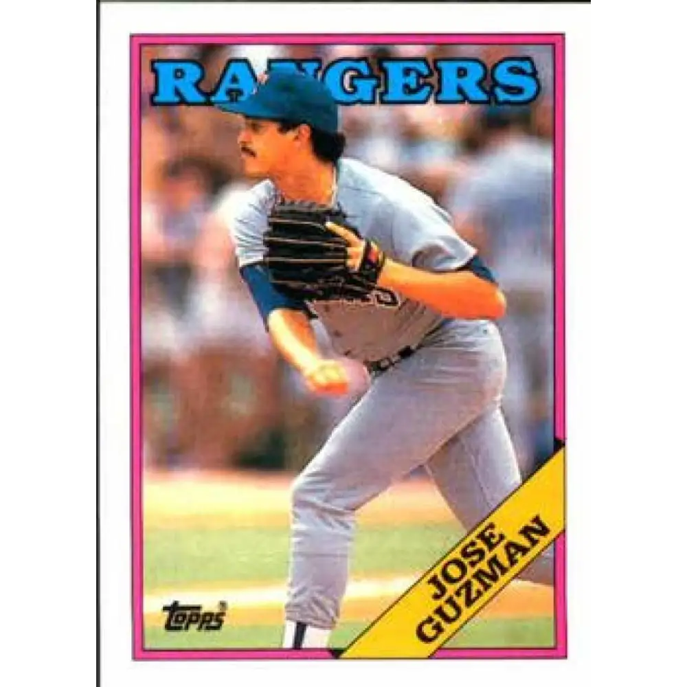 1988 Topps #563 Jose Guzman NM-MT Texas Rangers Baseball Card  Image 1