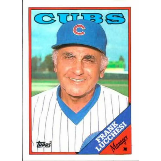 1988 Topps #564 Frank Lucchesi NM-MT Chicago Cubs Baseball Card  Image 1