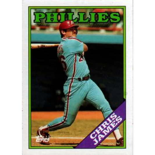 1988 Topps #572 Chris James NM-MT Philadelphia Phillies Baseball Card  Image 1