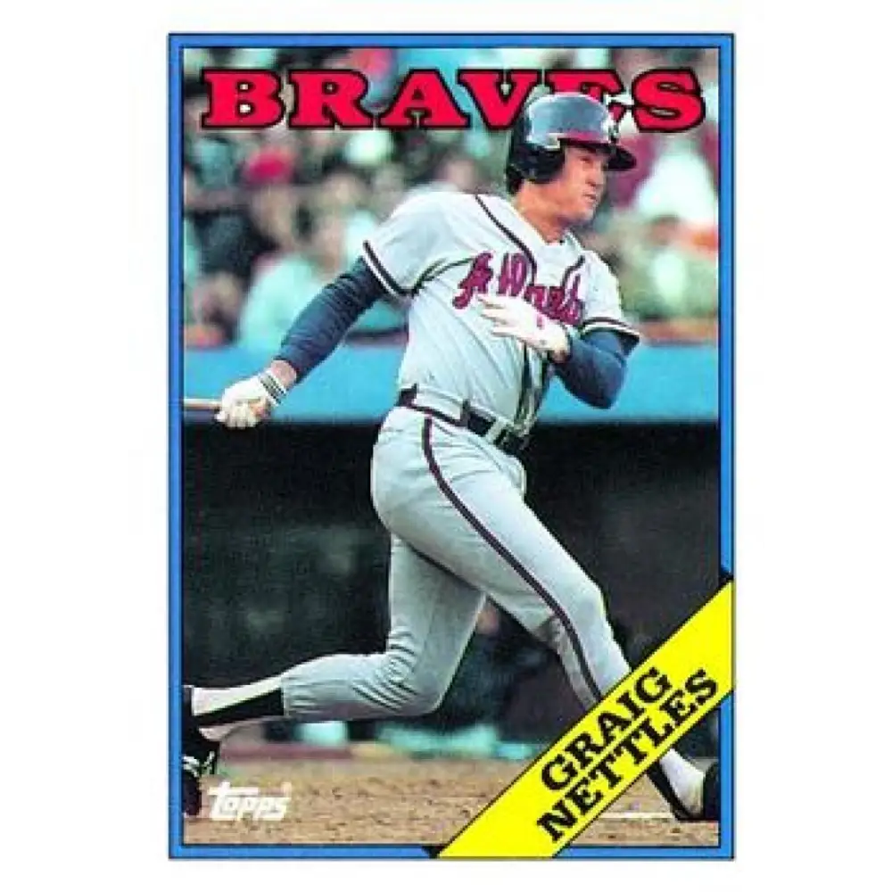 1988 Topps #574 Graig Nettles NM-MT Atlanta Braves Baseball Card  Image 1