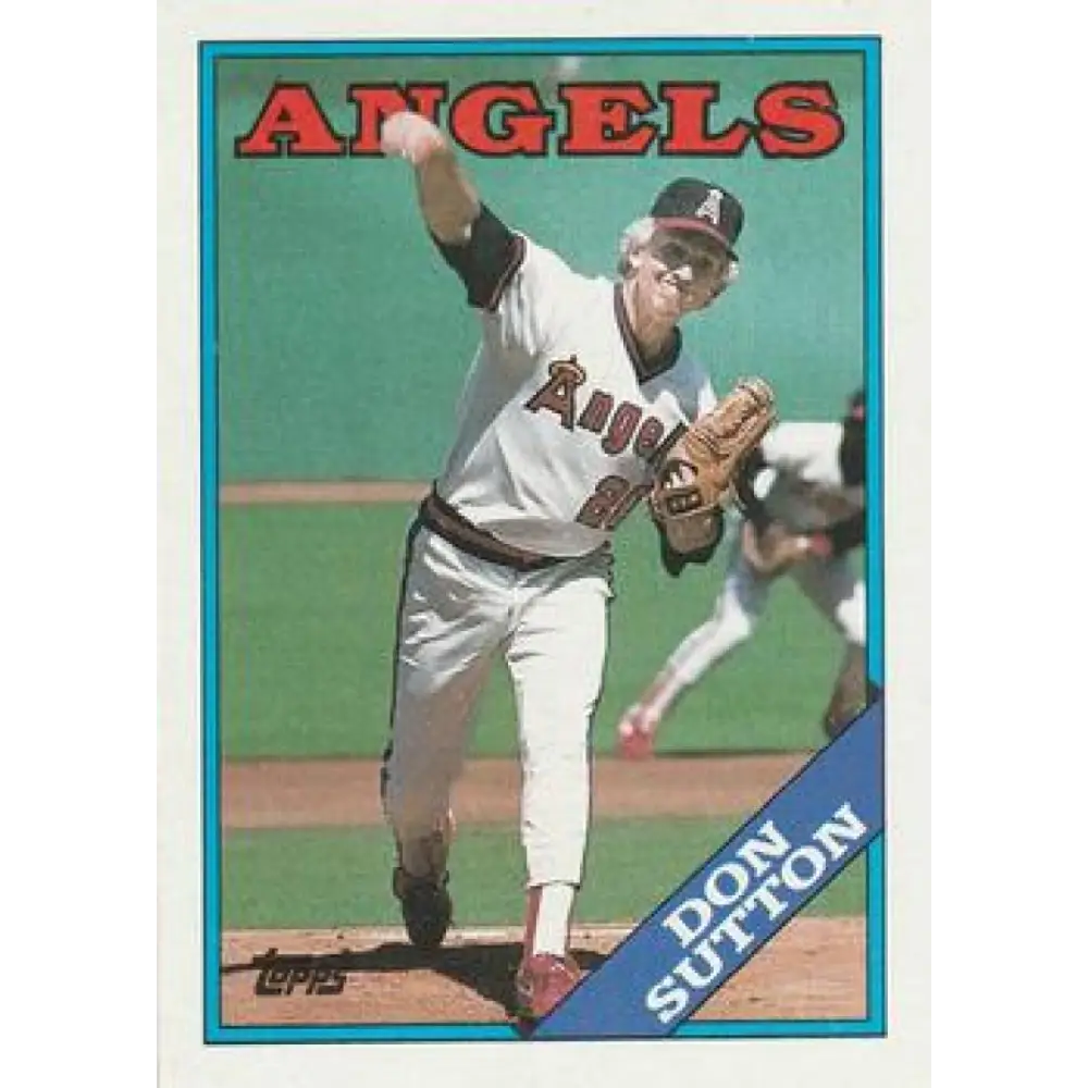 1988 Topps #575 Don Sutton NM-MT California Angels Baseball Card  Image 1