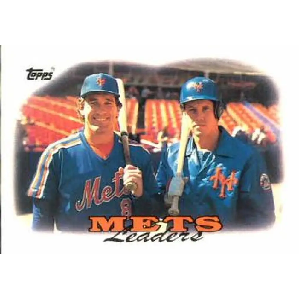 1988 Topps #579 Gary Carter/Kevin McReynolds NM-MT New York Mets Baseball Card  Image 1