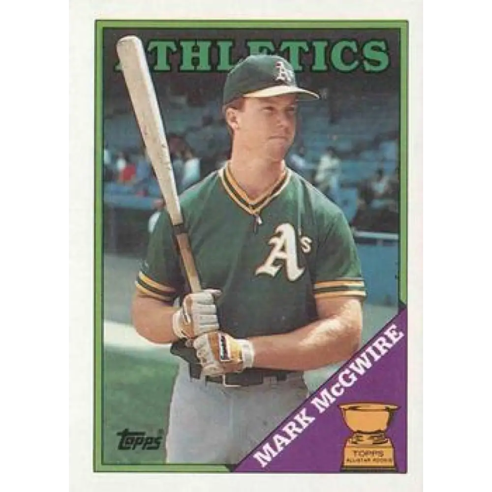 1988 Topps #580 Mark McGwire NM-MT Oakland Athletics Baseball Card  Image 1