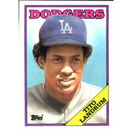 1988 Topps #581 Tito Landrum NM-MT Los Angeles Dodgers Baseball Card  Image 1