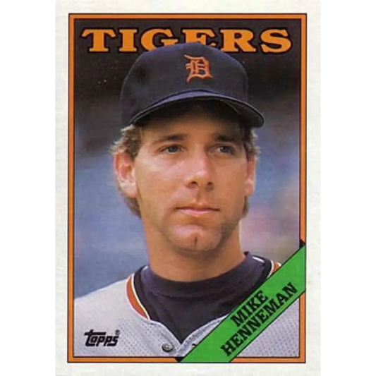 1988 Topps #582 Mike Henneman NM-MT RC Rookie Detroit Tigers Baseball Card  Image 1