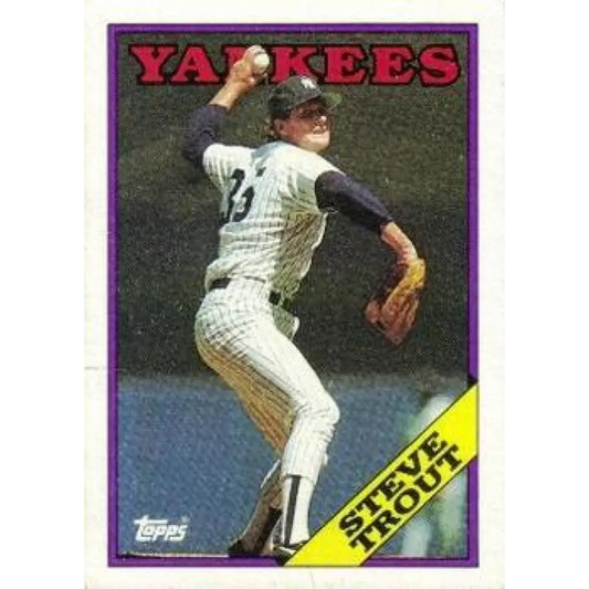 1988 Topps #584 Steve Trout NM-MT New York Yankees Baseball Card  Image 1