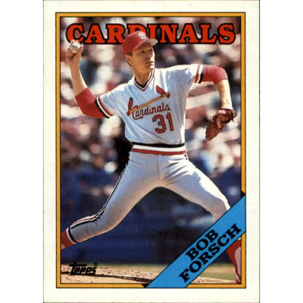 1988 Topps #586 Bob Forsch NM-MT St. Louis Cardinals Baseball Card  Image 1