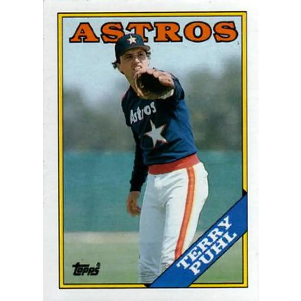 1988 Topps #587 Terry Puhl NM-MT Houston Astros Baseball Card  Image 1