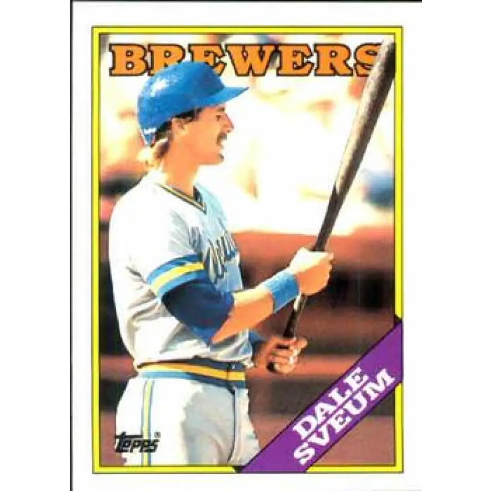 1988 Topps #592 Dale Sveum NM-MT Milwaukee Brewers Baseball Card  Image 1