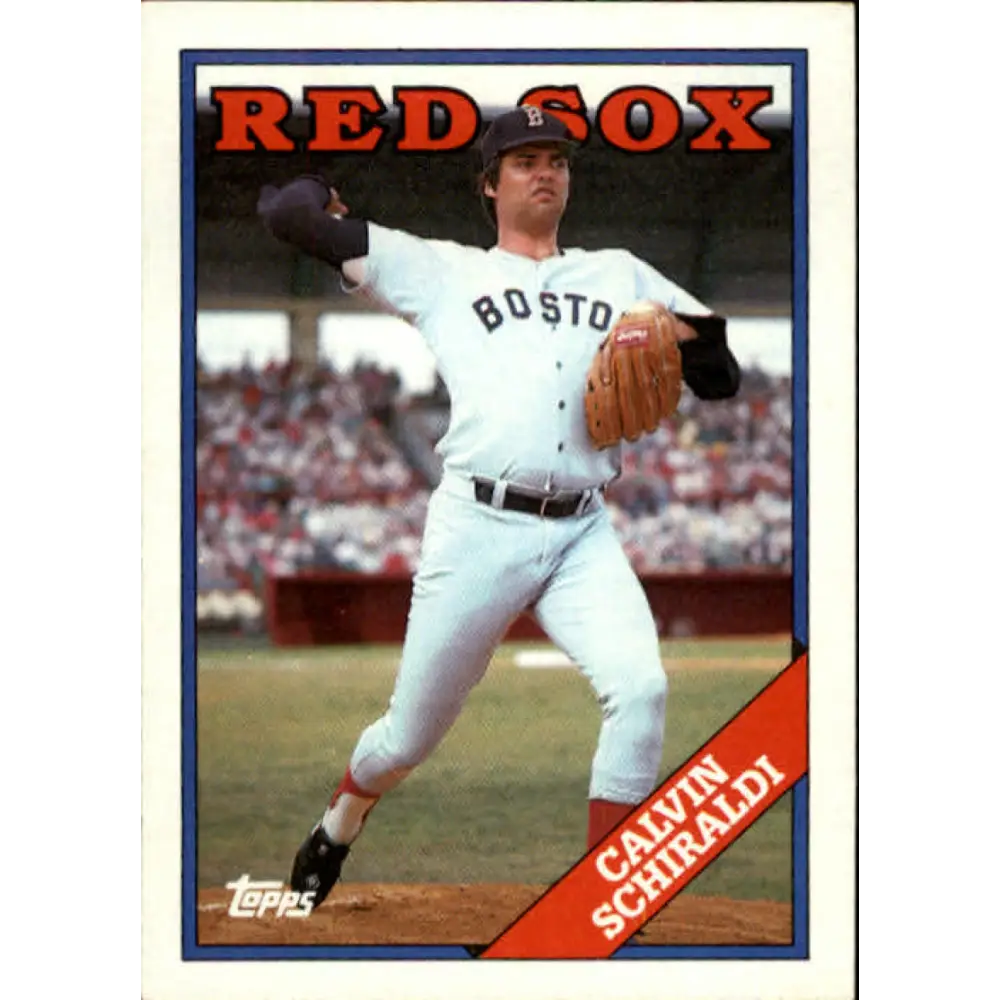 1988 Topps #599 Calvin Schiraldi NM-MT Boston Red Sox Baseball Card  Image 1