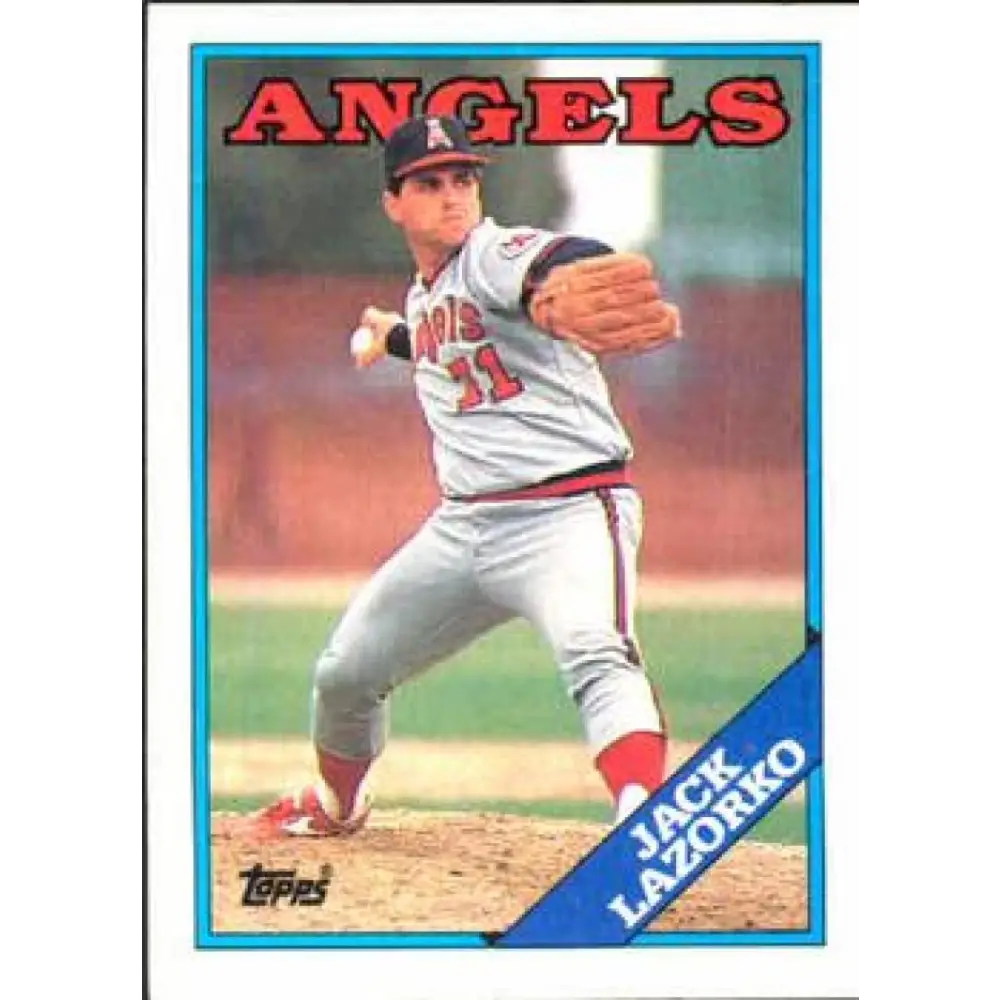 1988 Topps #601 Jack Lazorko NM-MT California Angels Baseball Card  Image 1