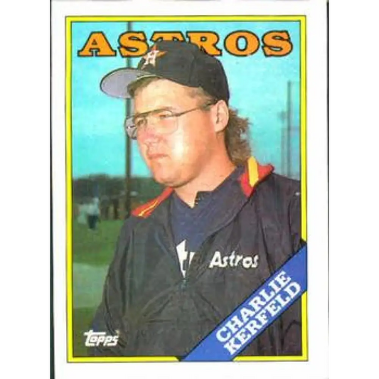 1988 Topps #608 Charlie Kerfeld NM-MT Houston Astros Baseball Card  Image 1
