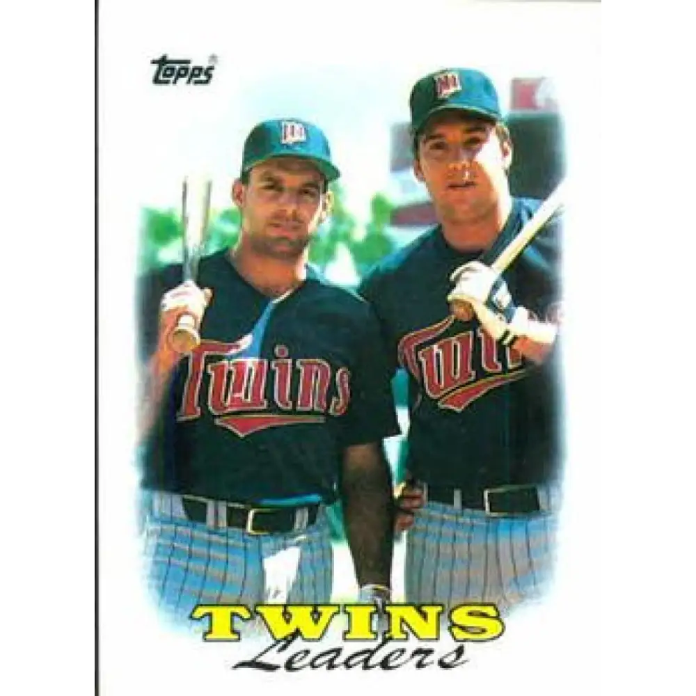 1988 Topps #609 Gary Gaetti/Kent Hrbek NM-MT Minnesota Twins Baseball Card  Image 1