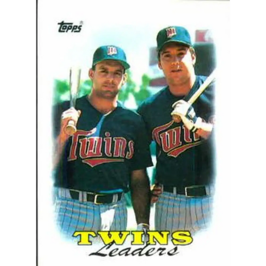 1988 Topps #609 Gary Gaetti/Kent Hrbek NM-MT Minnesota Twins Baseball Card  Image 1