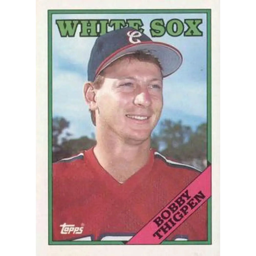 1988 Topps #613 Bobby Thigpen NM-MT Chicago White Sox Baseball Card  Image 1