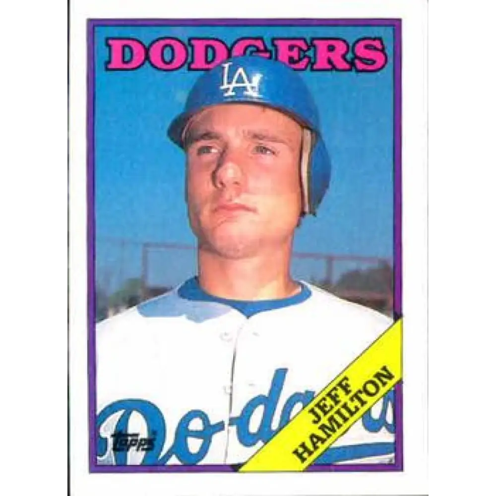 1988 Topps #62 Jeff Hamilton NM-MT Los Angeles Dodgers Baseball Card  Image 1