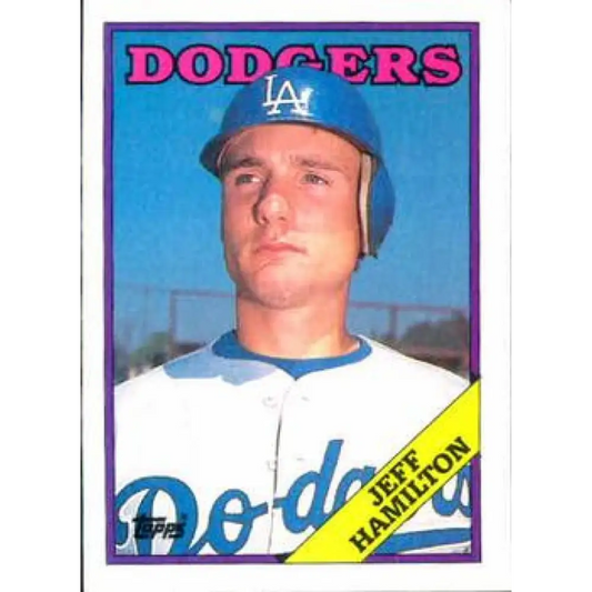 1988 Topps #62 Jeff Hamilton NM-MT Los Angeles Dodgers Baseball Card  Image 1