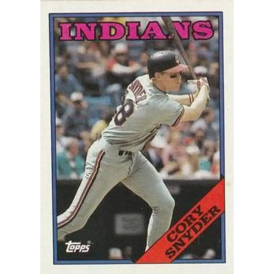 1988 Topps #620 Cory Snyder NM-MT Cleveland Indians Baseball Card  Image 1