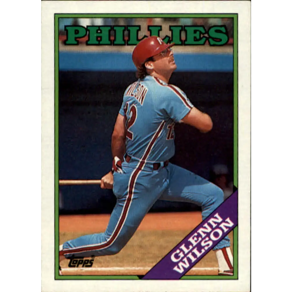 1988 Topps #626 Glenn Wilson NM-MT Philadelphia Phillies Baseball Card  Image 1