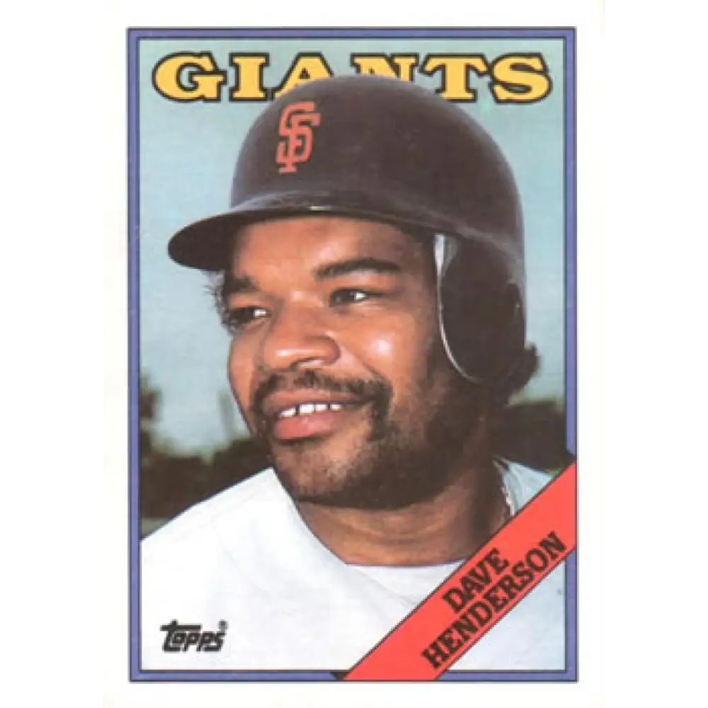 1988 Topps #628 Dave Henderson NM-MT San Francisco Giants Baseball Card  Image 1