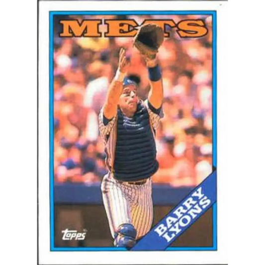1988 Topps #633 Barry Lyons NM-MT RC Rookie New York Mets Baseball Card  Image 1