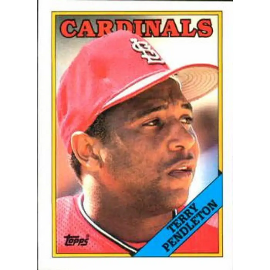 1988 Topps #635 Terry Pendleton NM-MT St. Louis Cardinals Baseball Card  Image 1