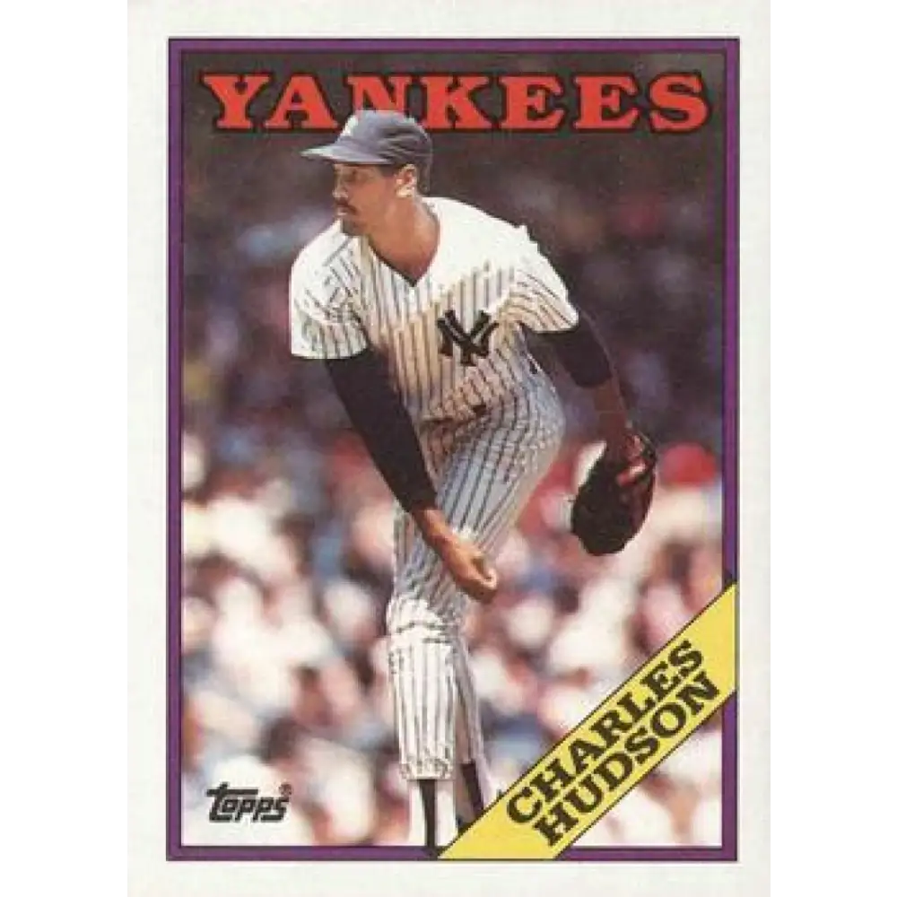 1988 Topps #636 Charles Hudson NM-MT New York Yankees Baseball Card  Image 1
