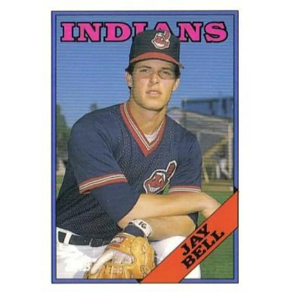 1988 Topps #637 Jay Bell NM-MT RC Rookie Cleveland Indians Baseball Card  Image 1