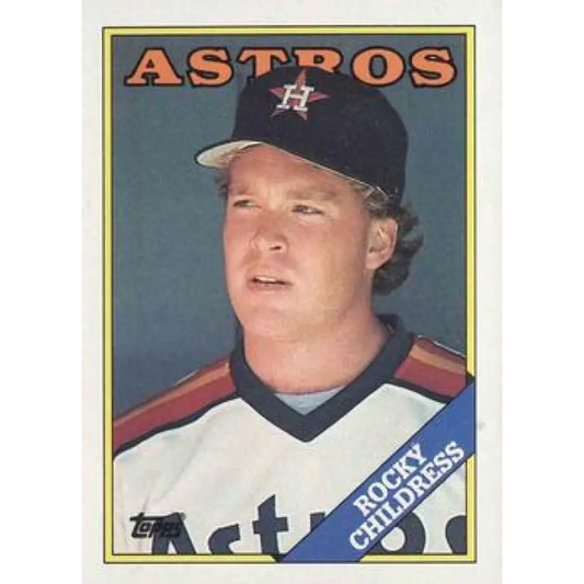 1988 Topps #643 Rocky Childress NM-MT RC Rookie Houston Astros Baseball Card  Image 1
