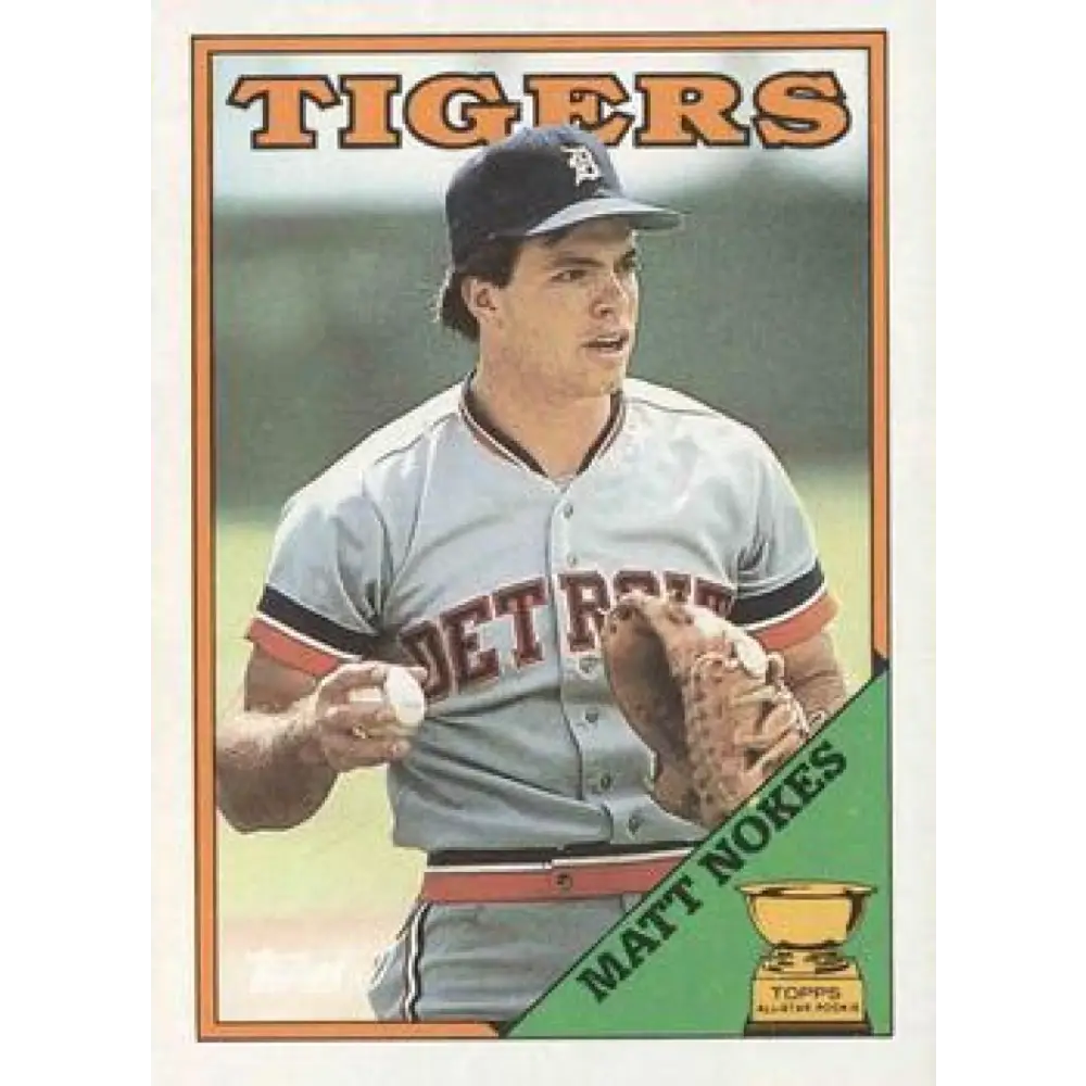 1988 Topps #645 Matt Nokes NM-MT RC Rookie Detroit Tigers Baseball Card  Image 1