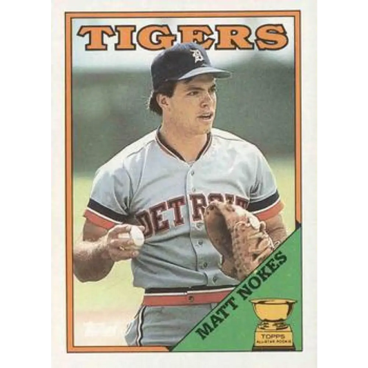 1988 Topps #645 Matt Nokes NM-MT RC Rookie Detroit Tigers Baseball Card  Image 1