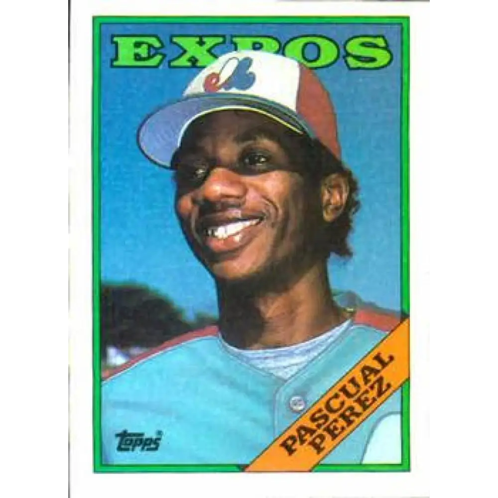 1988 Topps #647 Pascual Perez NM-MT Montreal Expos Baseball Card  Image 1
